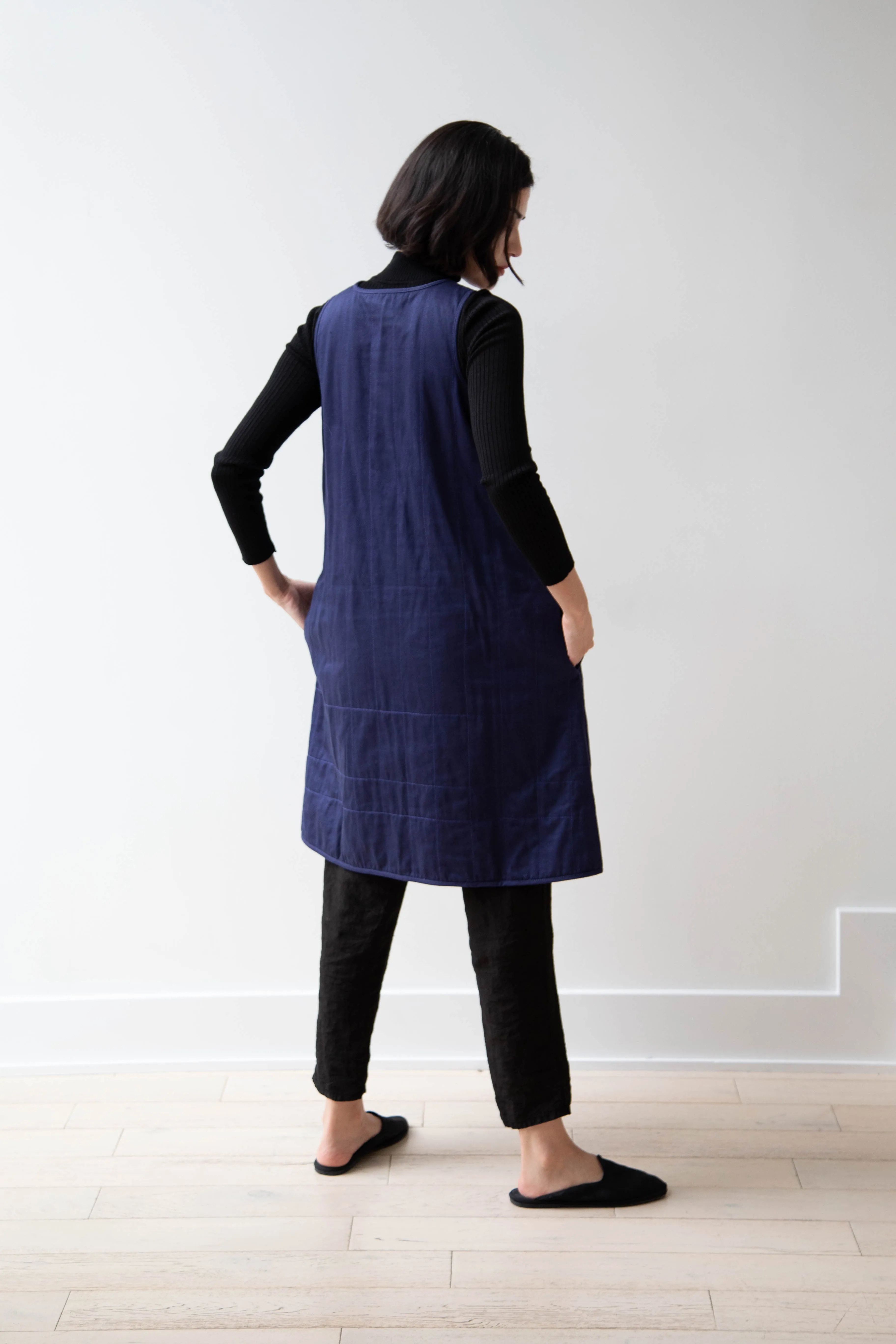 Khadi & Co. | Turmeric Dress in Indigo