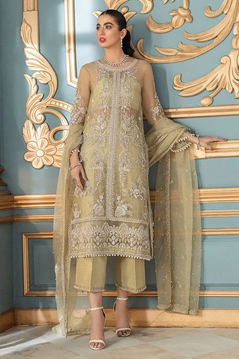 Latest Pakistani Dress in Lime Green Shade #PF318