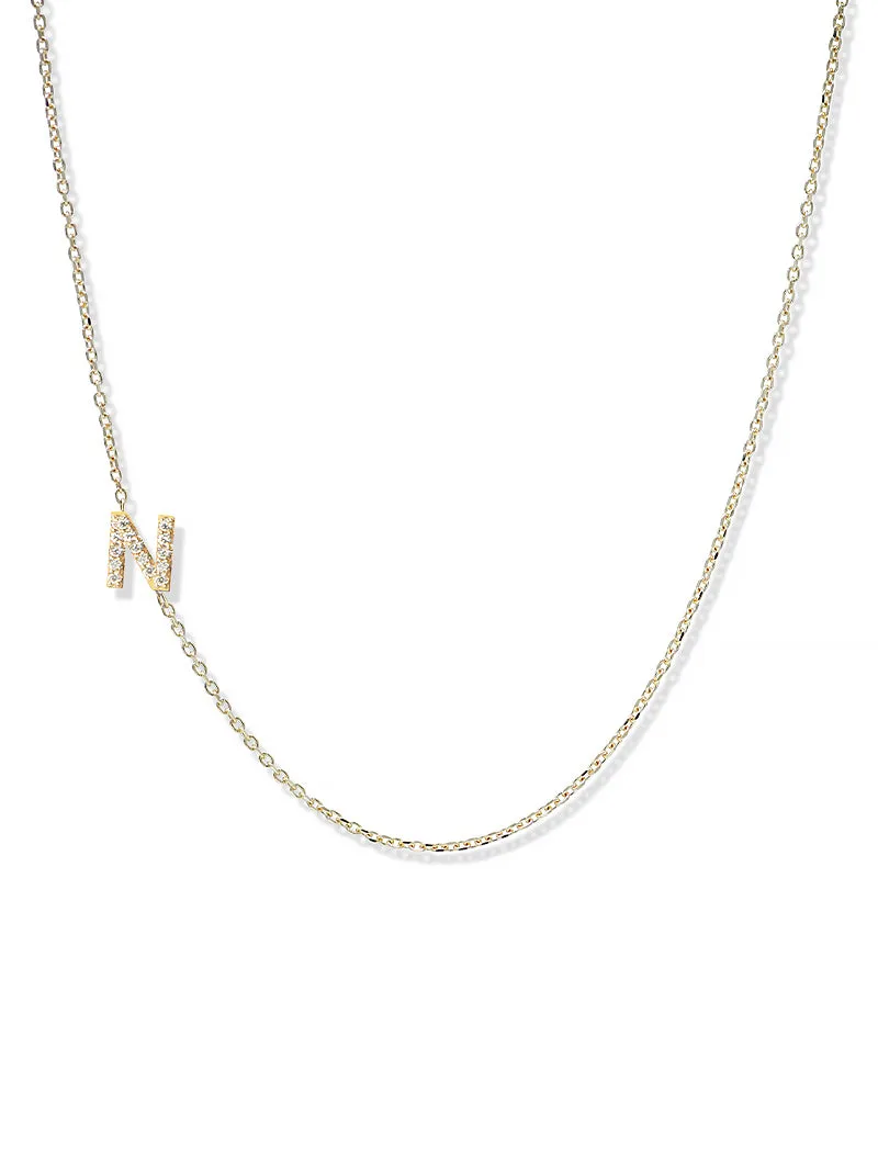 Love Letter Customizable Pavé Necklace