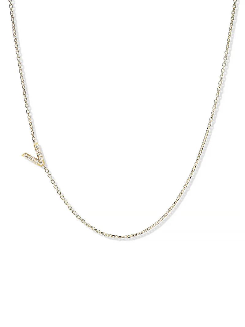 Love Letter Customizable Pavé Necklace