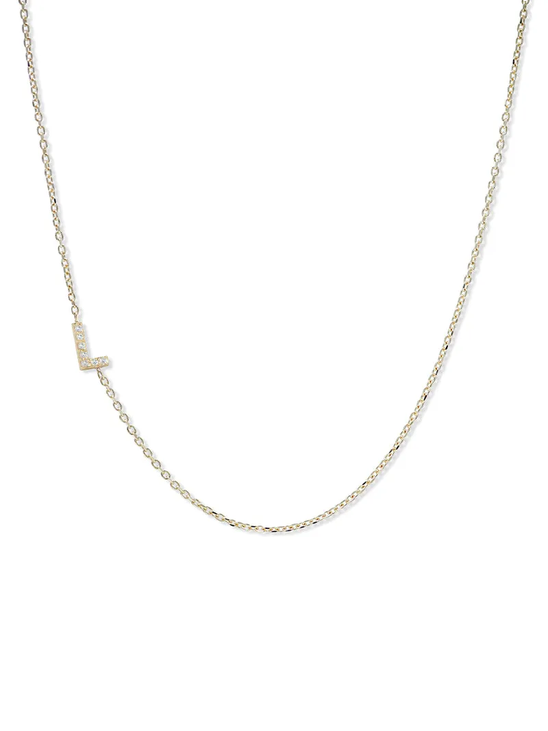 Love Letter Customizable Pavé Necklace