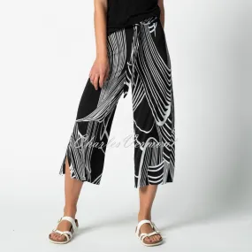 Marble Culotte Trouser – Style 6179-102 (Black / White)