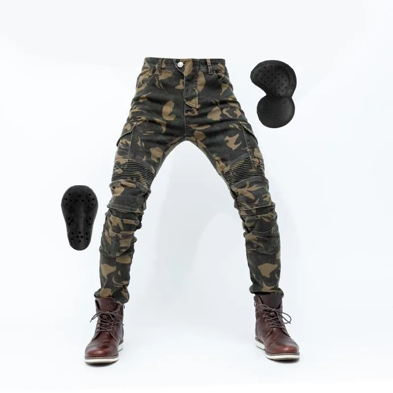 Men's Camouflage Rider Motorcycle Jeans