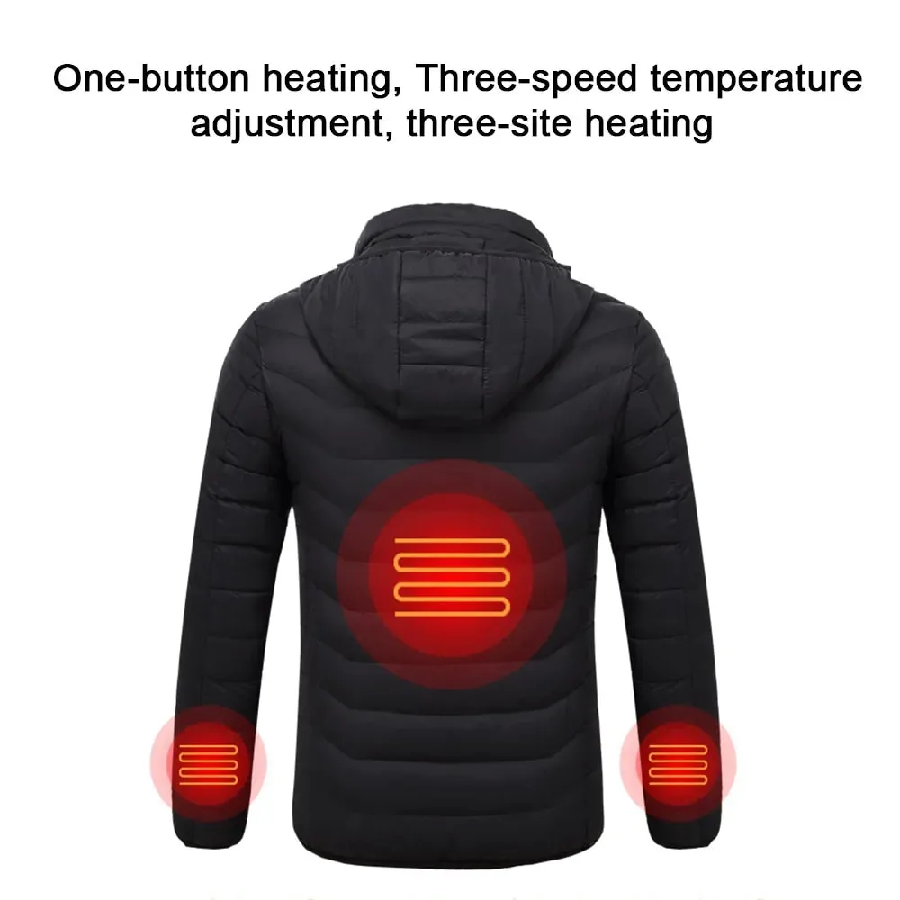 Men's Fleece Waterproof Winter Heated Jackets