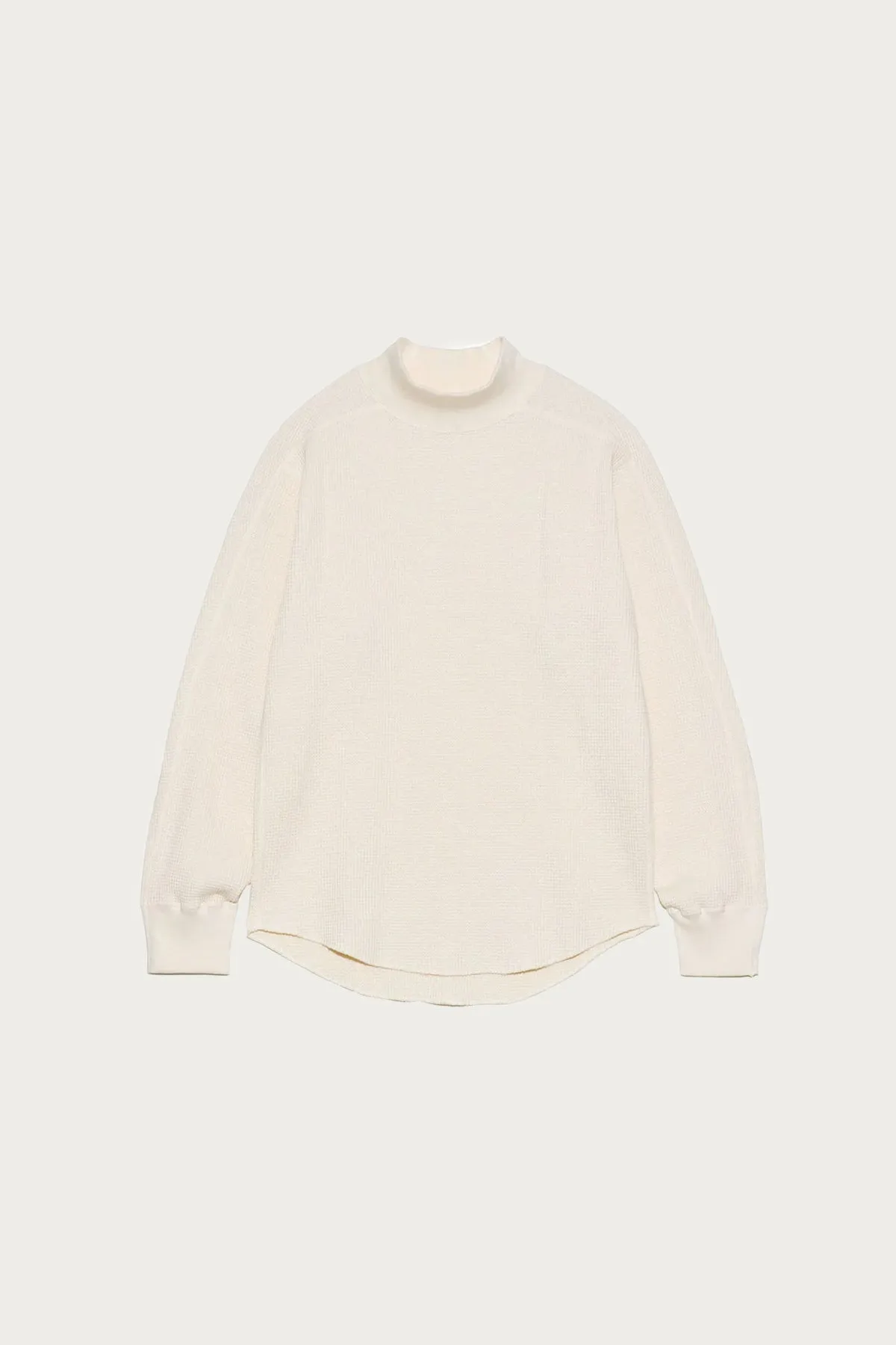 Mock Neck Thermal Sweat - Natural