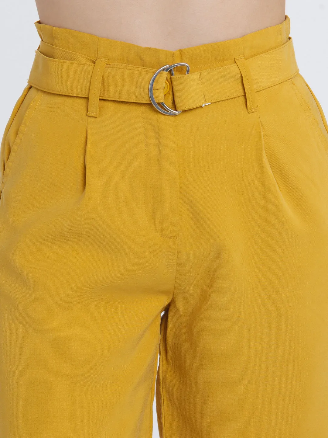 Mustard Solid Culottes