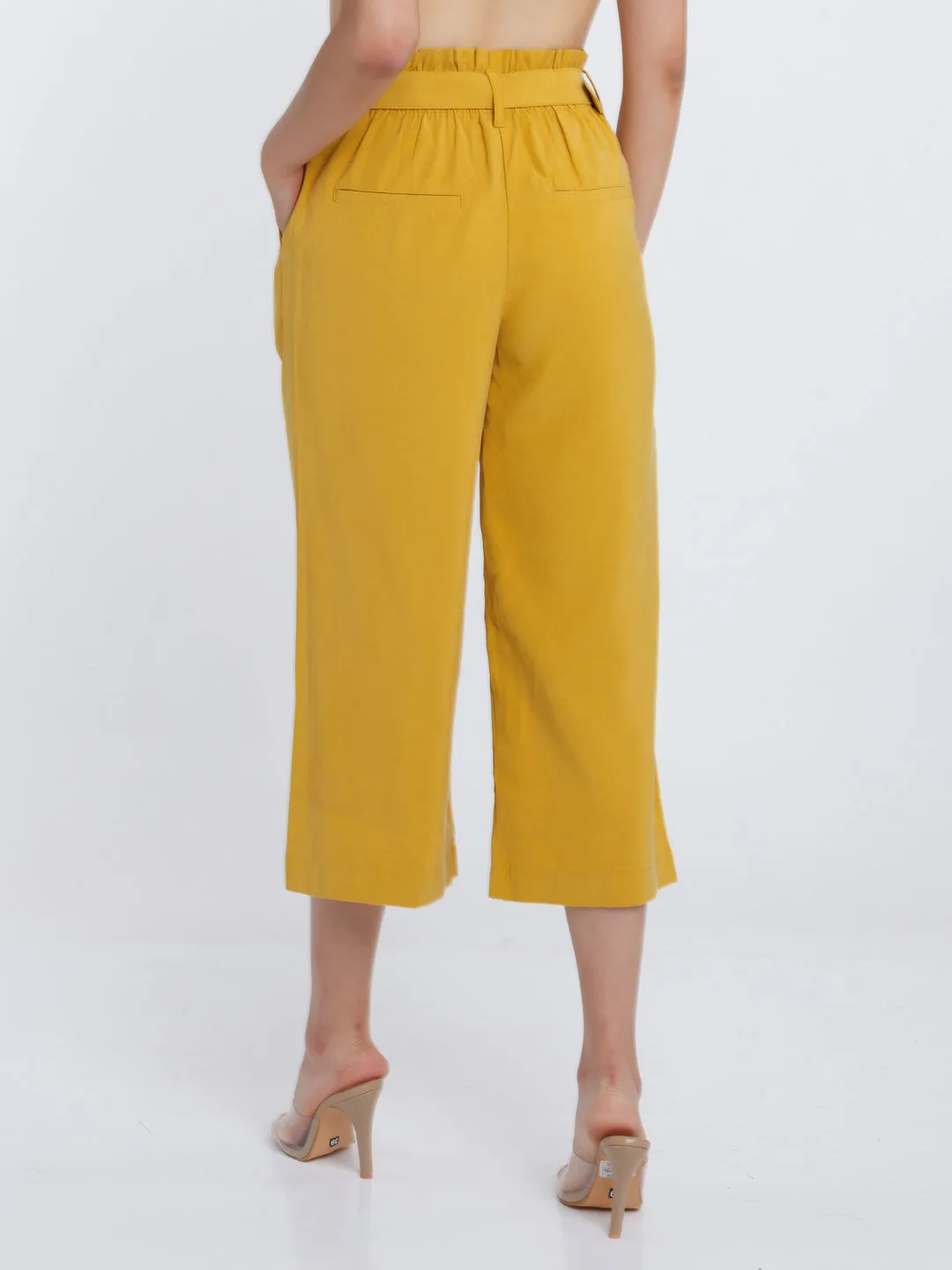 Mustard Solid Culottes