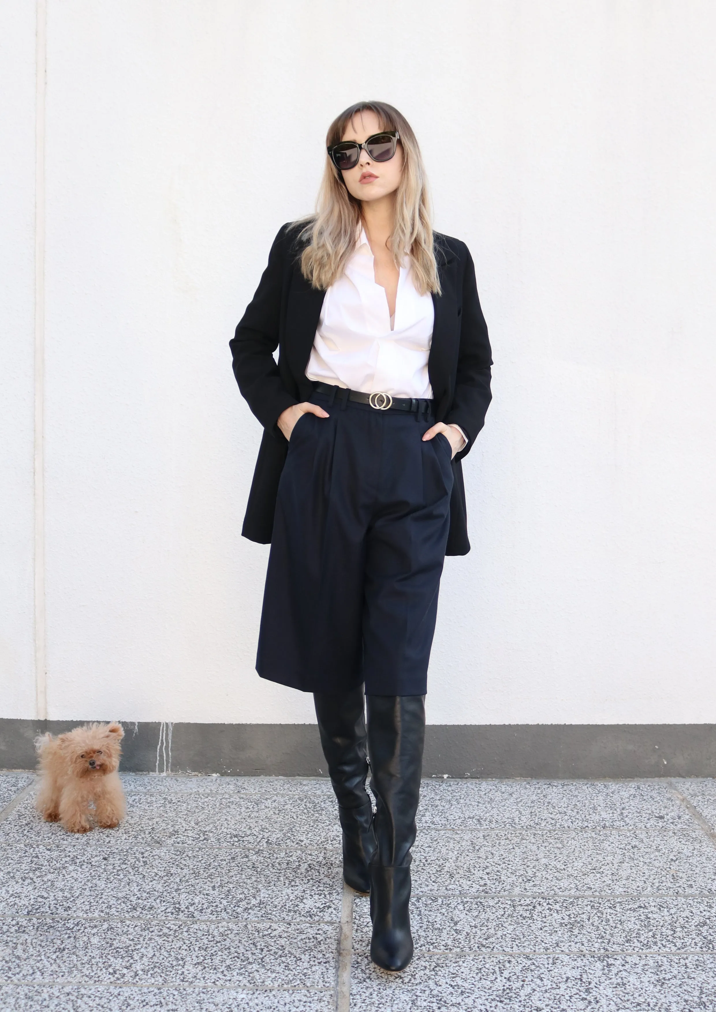 Navy Culottes