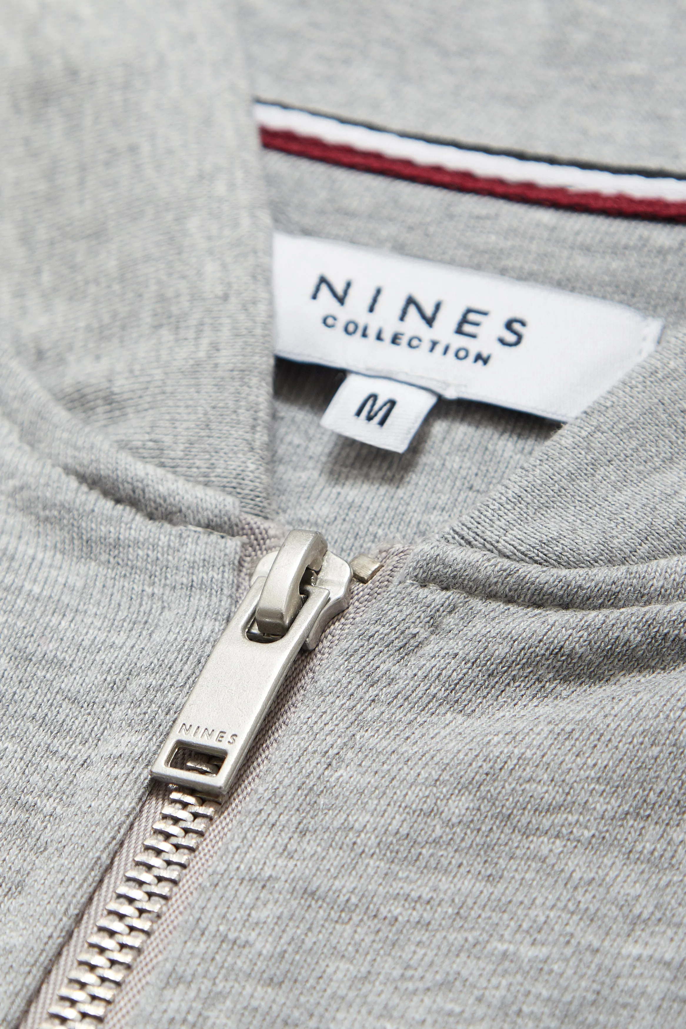 Nino Fleece Bomber in Grey Marl