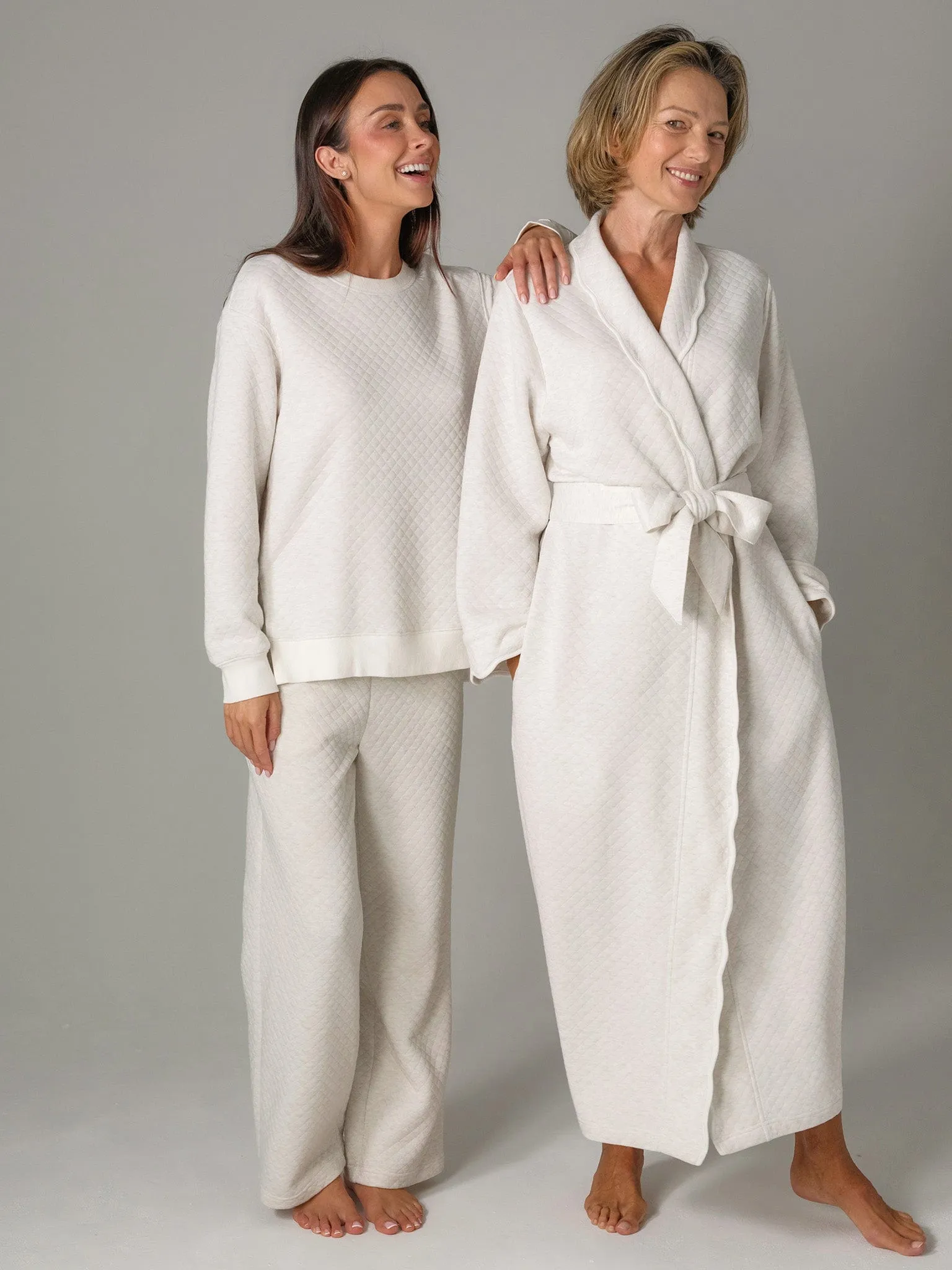 Oatmeal Bundle: Robe   Loungewear Set