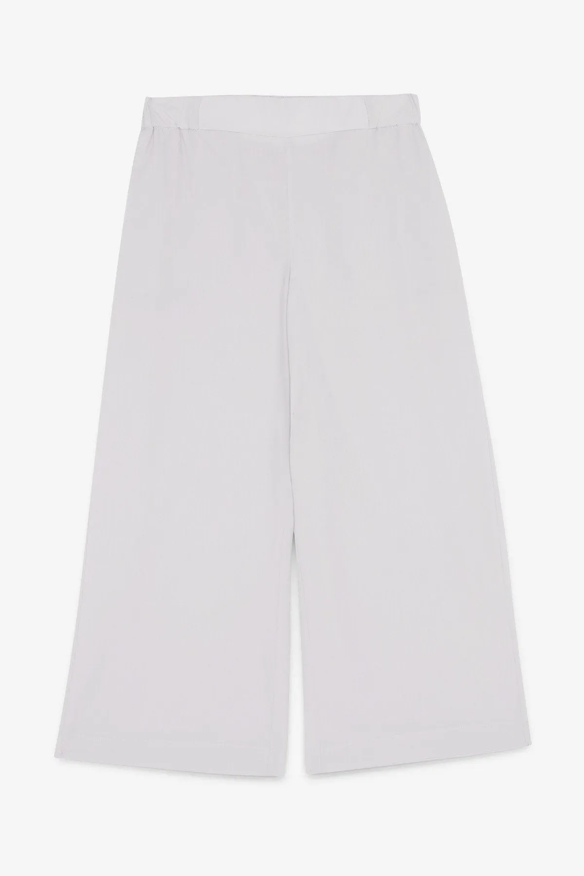 Ottod'Ame Poplin Wide Leg Crop Culotte - Ostrica