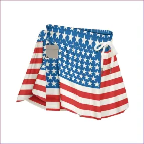 Patriotic Womens Sport Culottes With Pocket