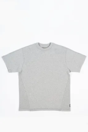 REIGNING CHAMP X JIDE OSIFESO KNIT FLAPBACK WAFFLE MOCKNECK T-SHIRT GREY