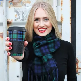 Scarf - Tartan - Green-Blue-Black