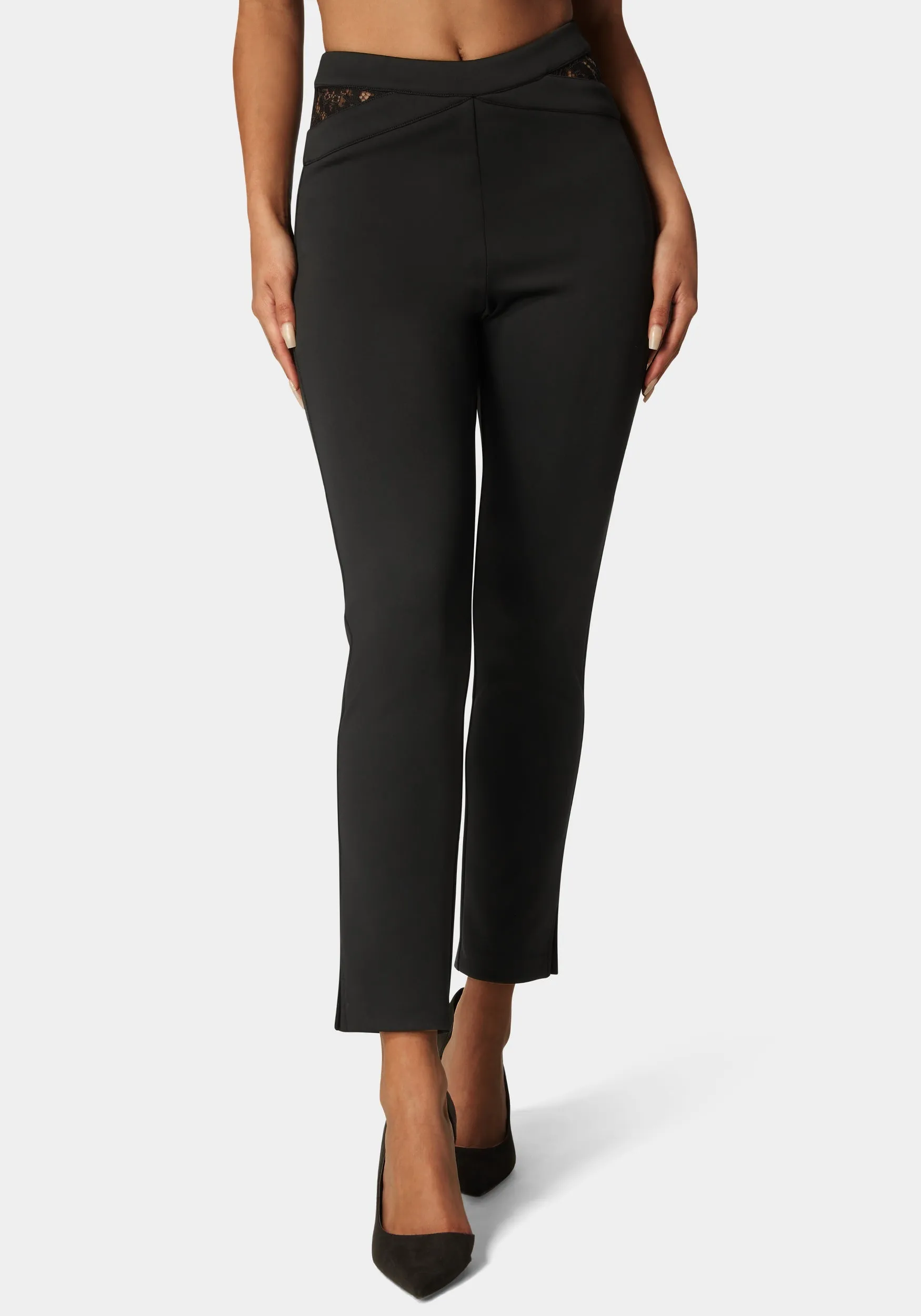 Scuba High Waist Slim Leg Pant