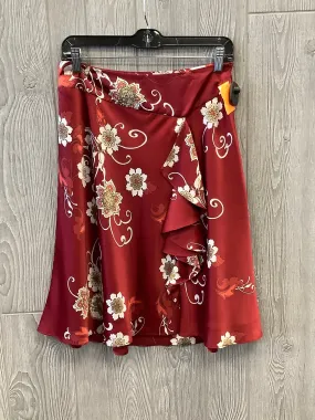 Skirt Midi By Ann Taylor In Red, Size: 6p