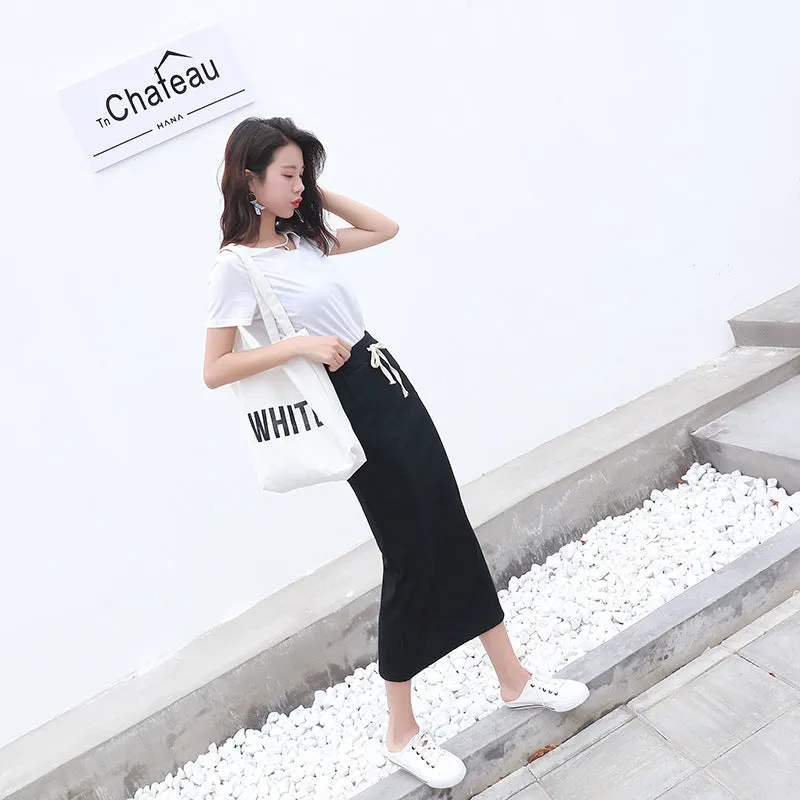 Skirt Women Korean Slim Look Pencil Splitted Skirt