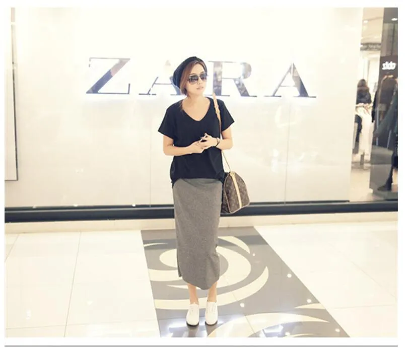 Skirt Women Korean Slim Look Pencil Splitted Skirt