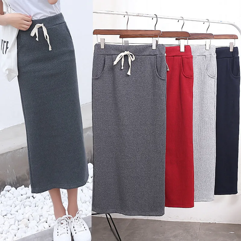 Skirt Women Korean Slim Look Pencil Splitted Skirt