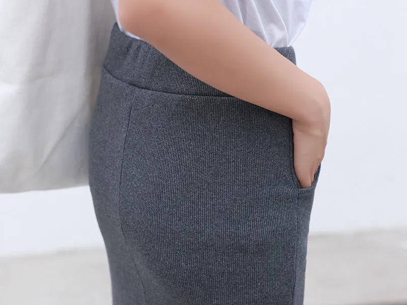 Skirt Women Korean Slim Look Pencil Splitted Skirt