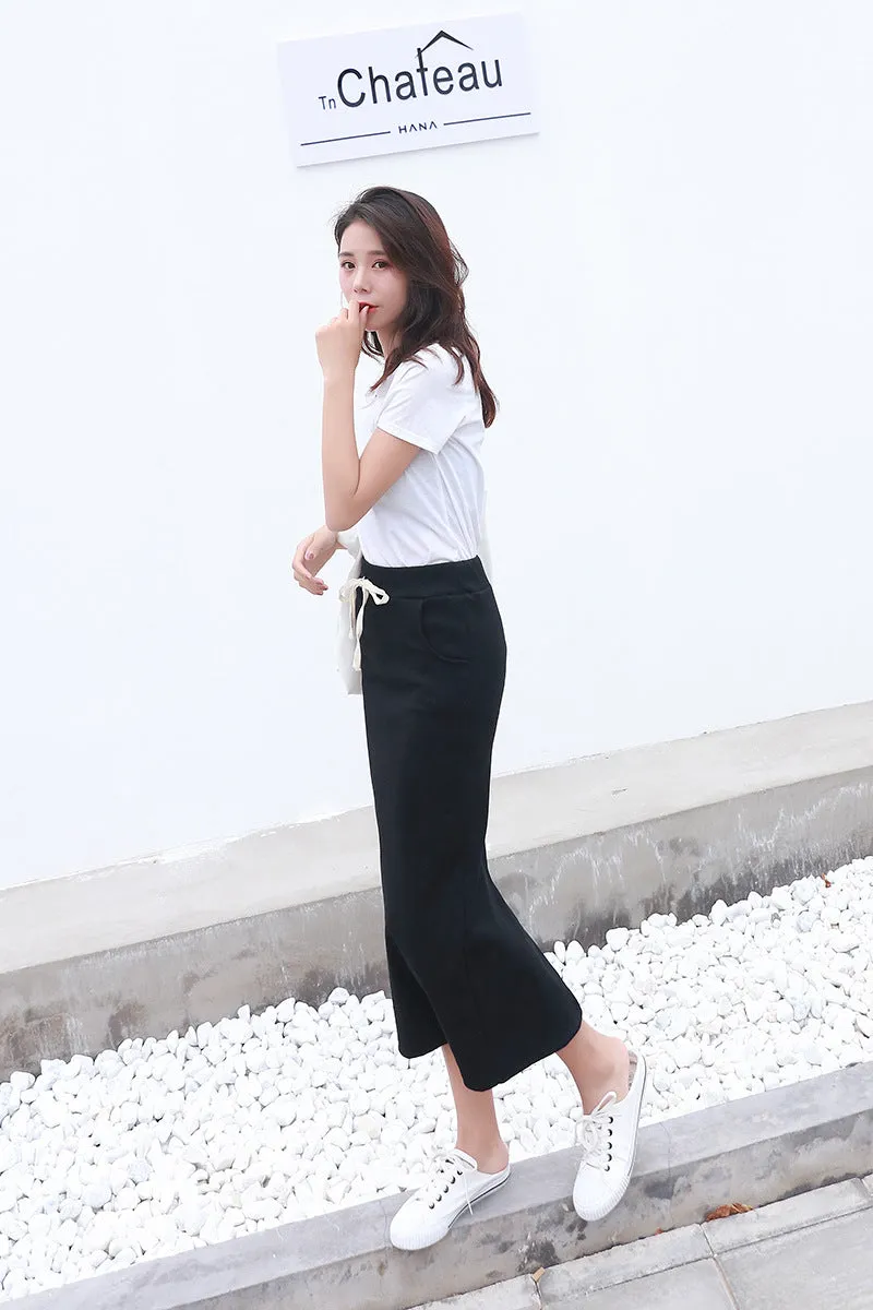 Skirt Women Korean Slim Look Pencil Splitted Skirt