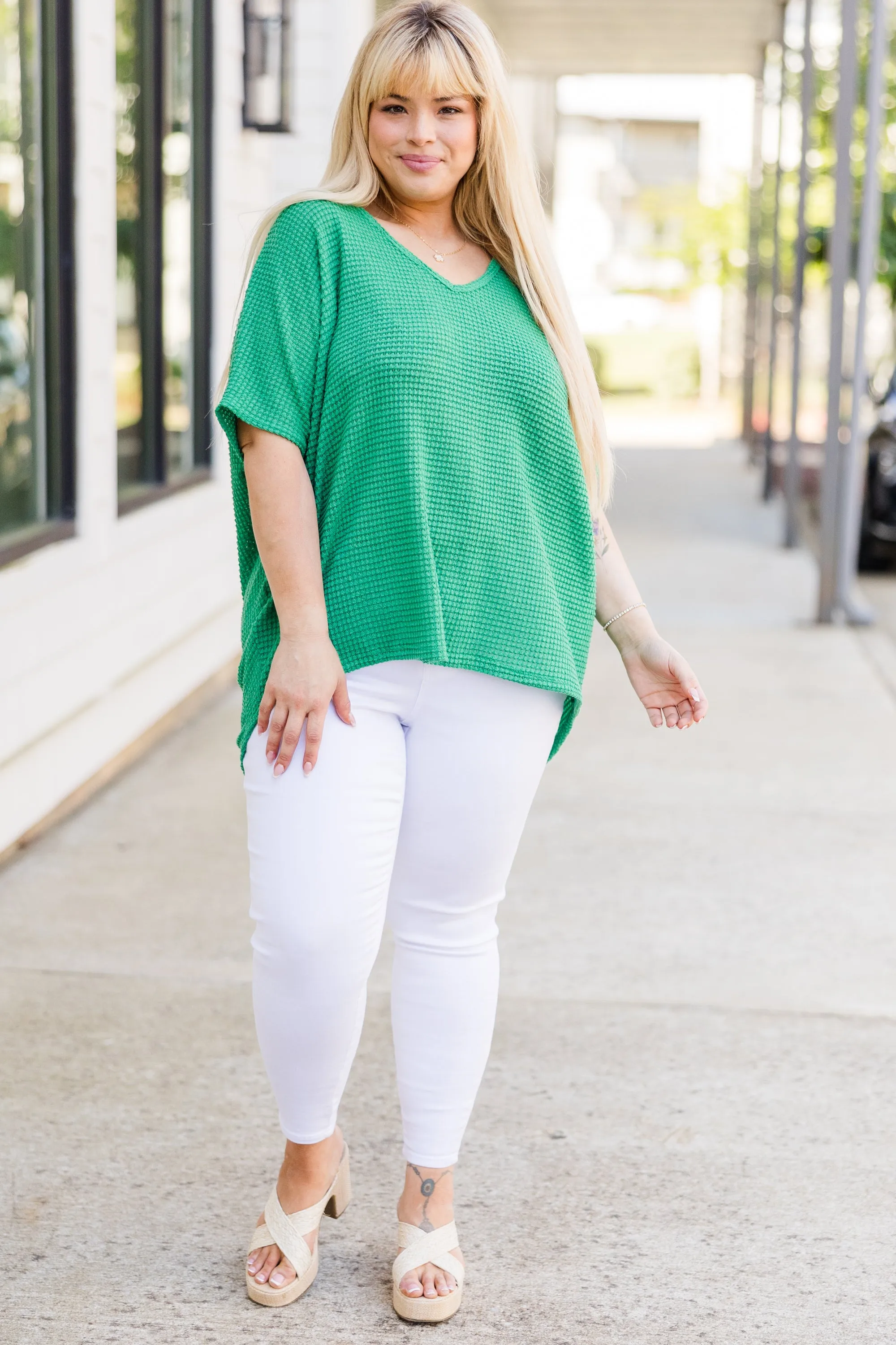 Take Care Of Me Dolman Tunic, Green