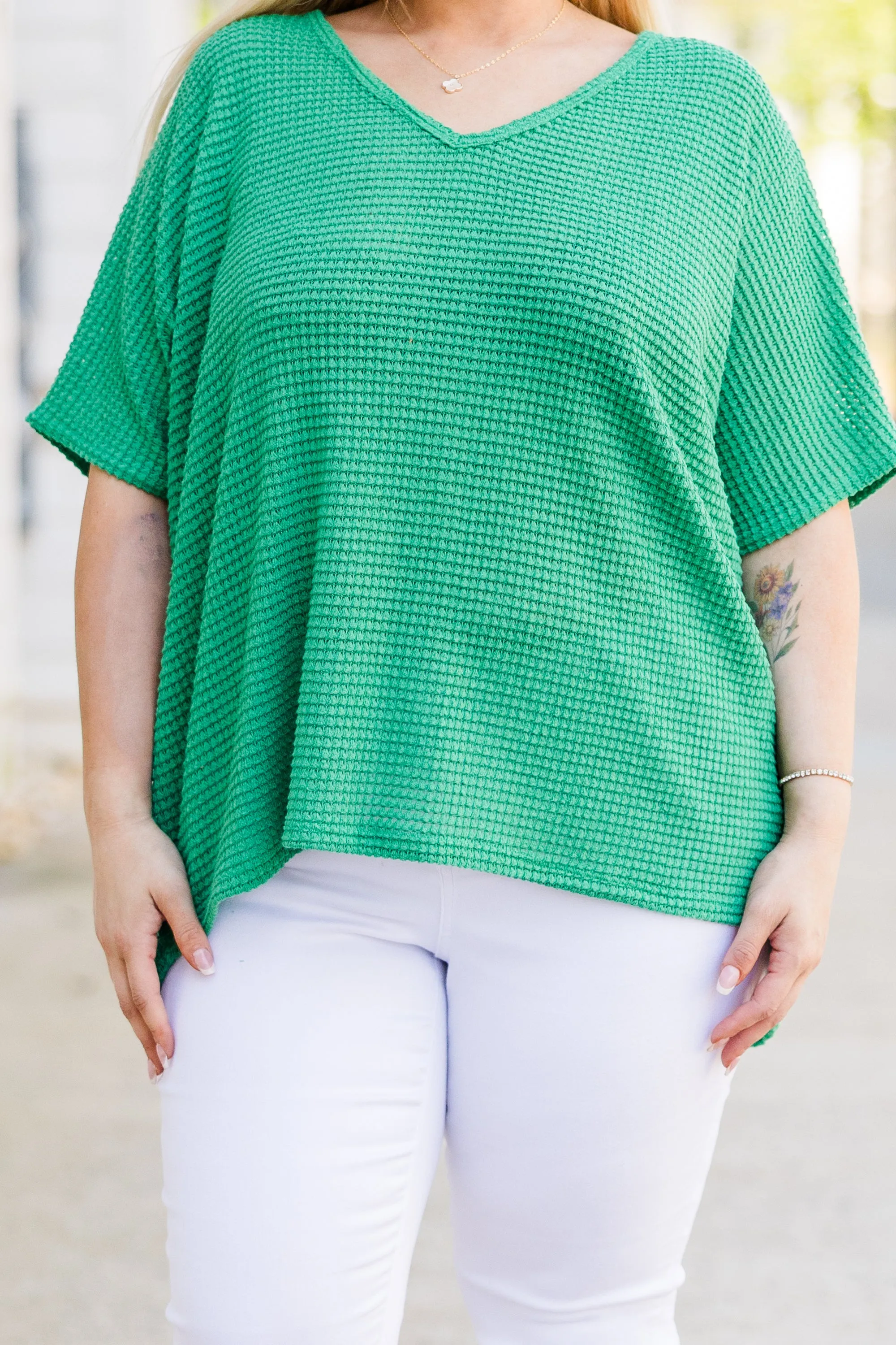 Take Care Of Me Dolman Tunic, Green