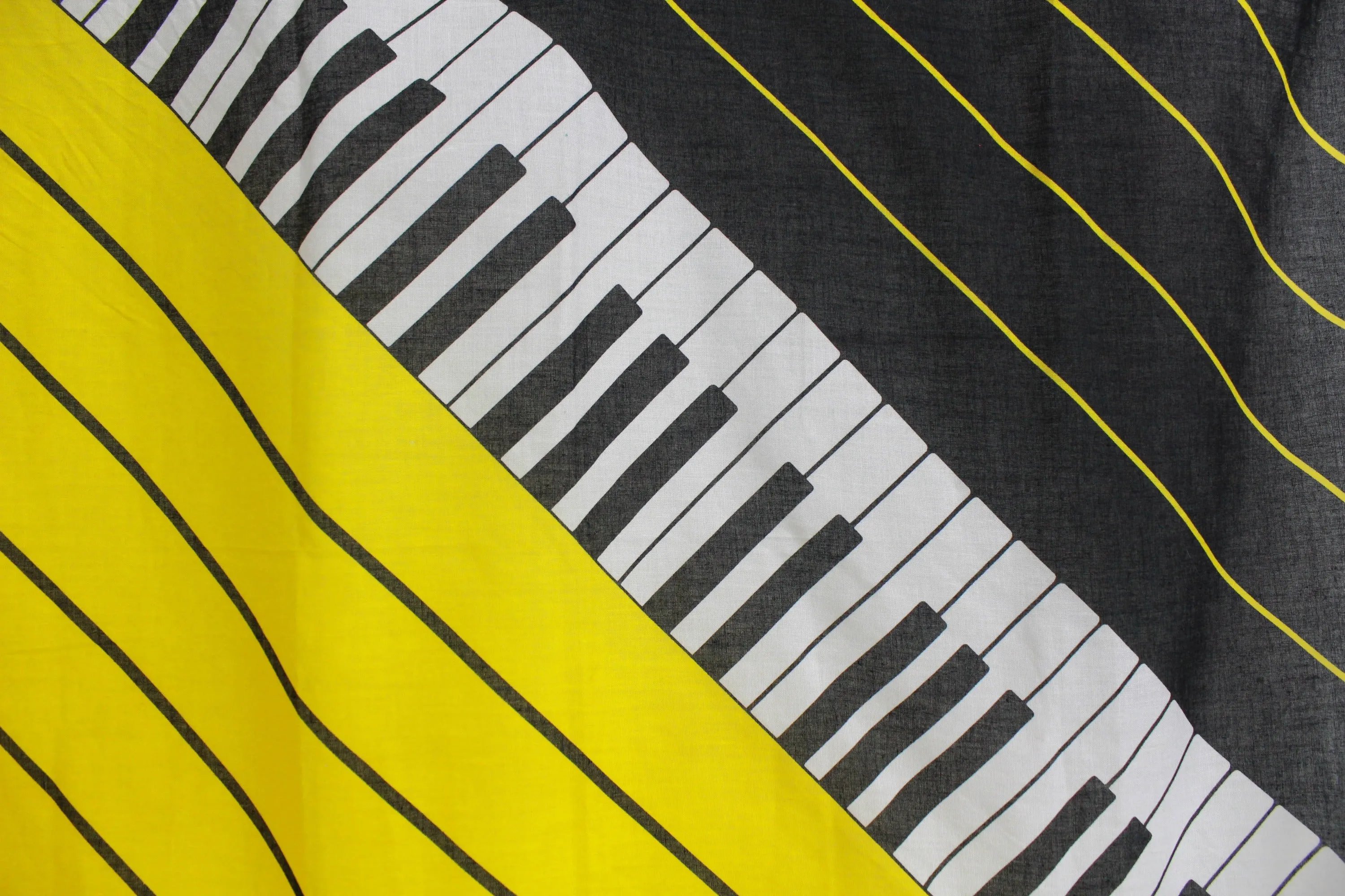 Vintage Oscar de la Renta Piano Scarf