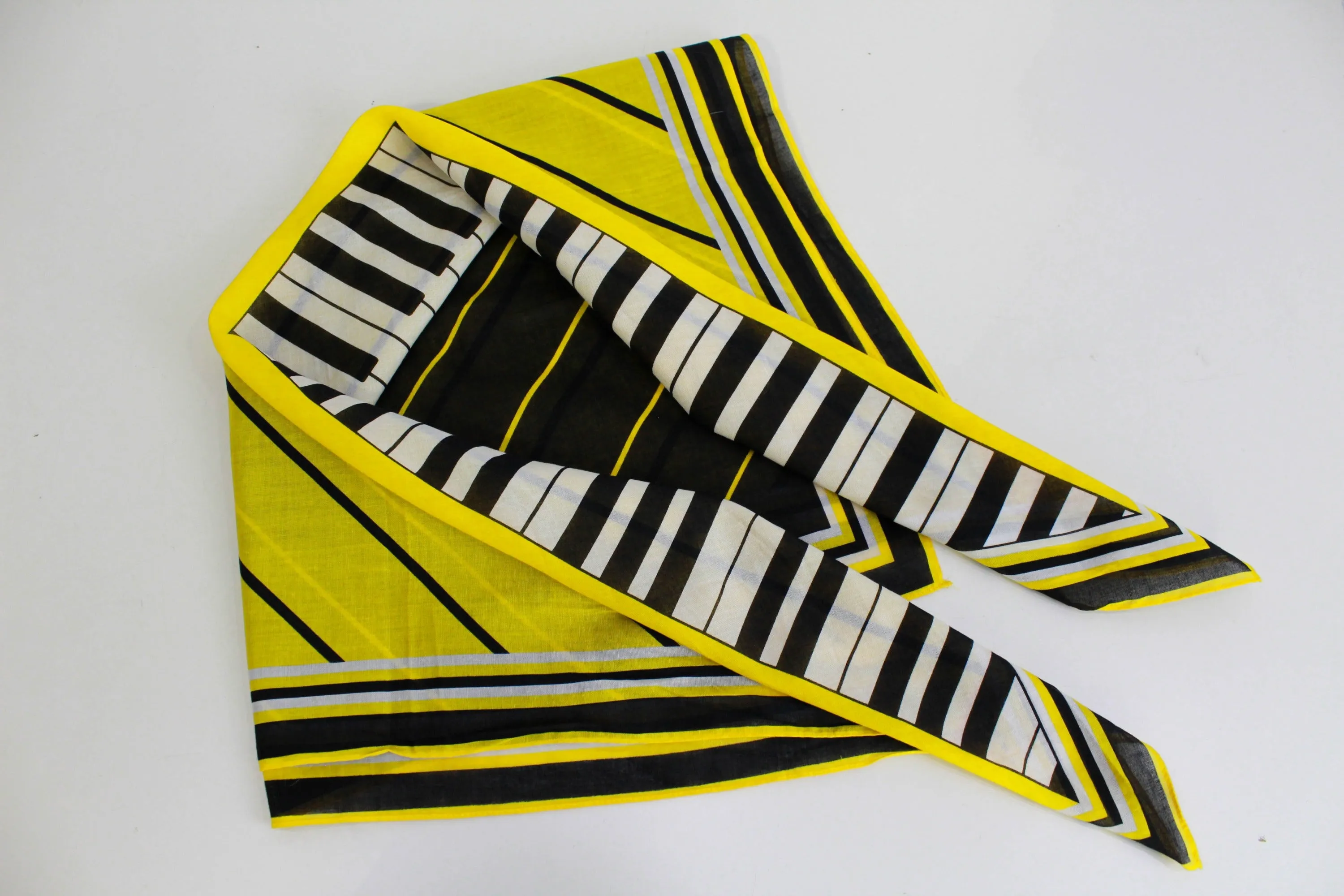 Vintage Oscar de la Renta Piano Scarf