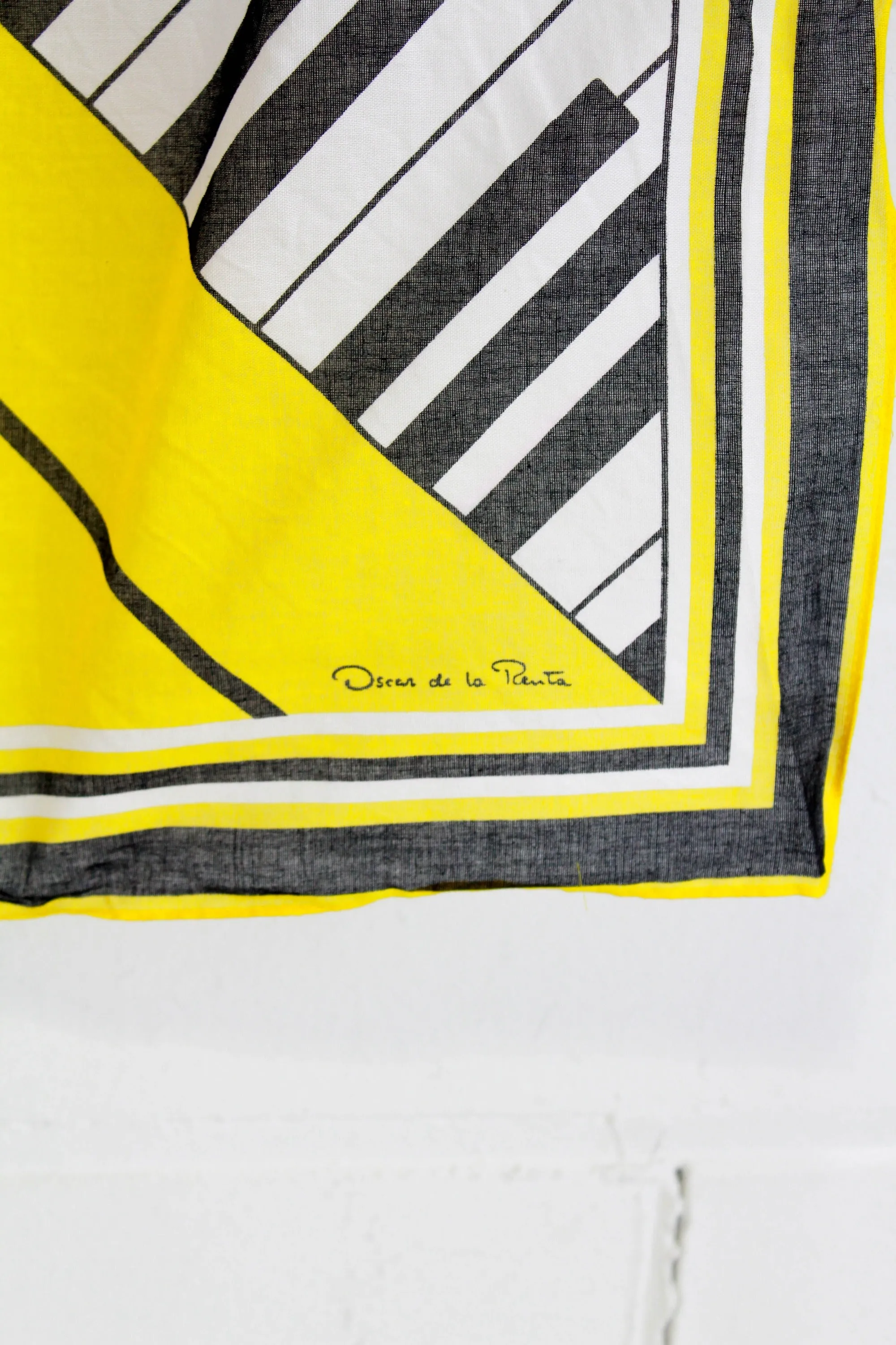 Vintage Oscar de la Renta Piano Scarf