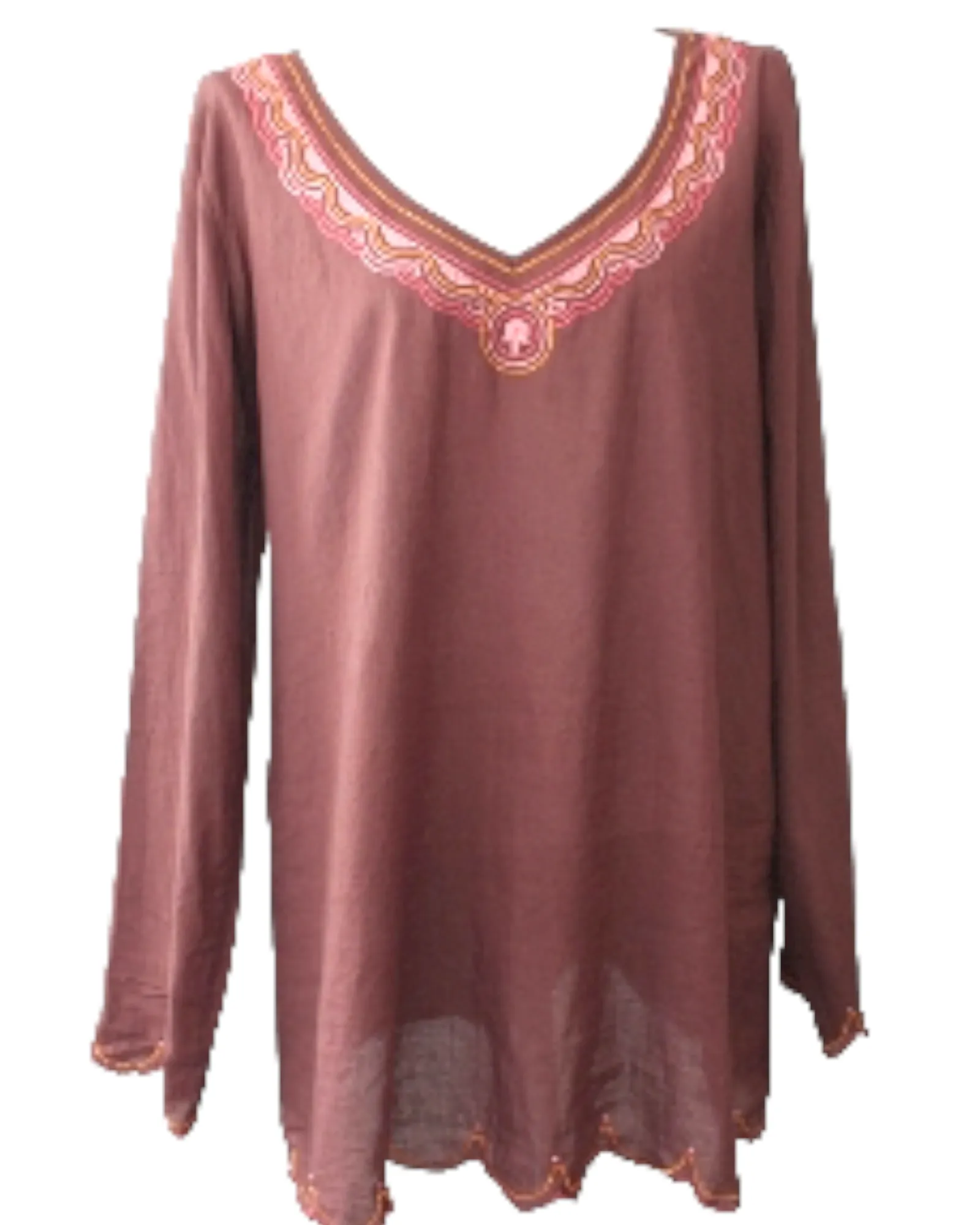 Warm Spring Embroidered Tunic