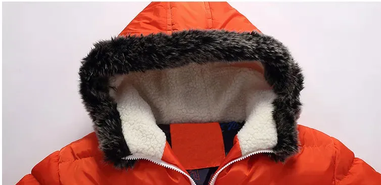 Winter Fashion Padded Coat Stitching Hood