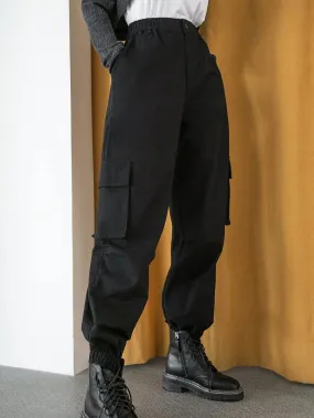 Zipped Long Length Cargo Pants